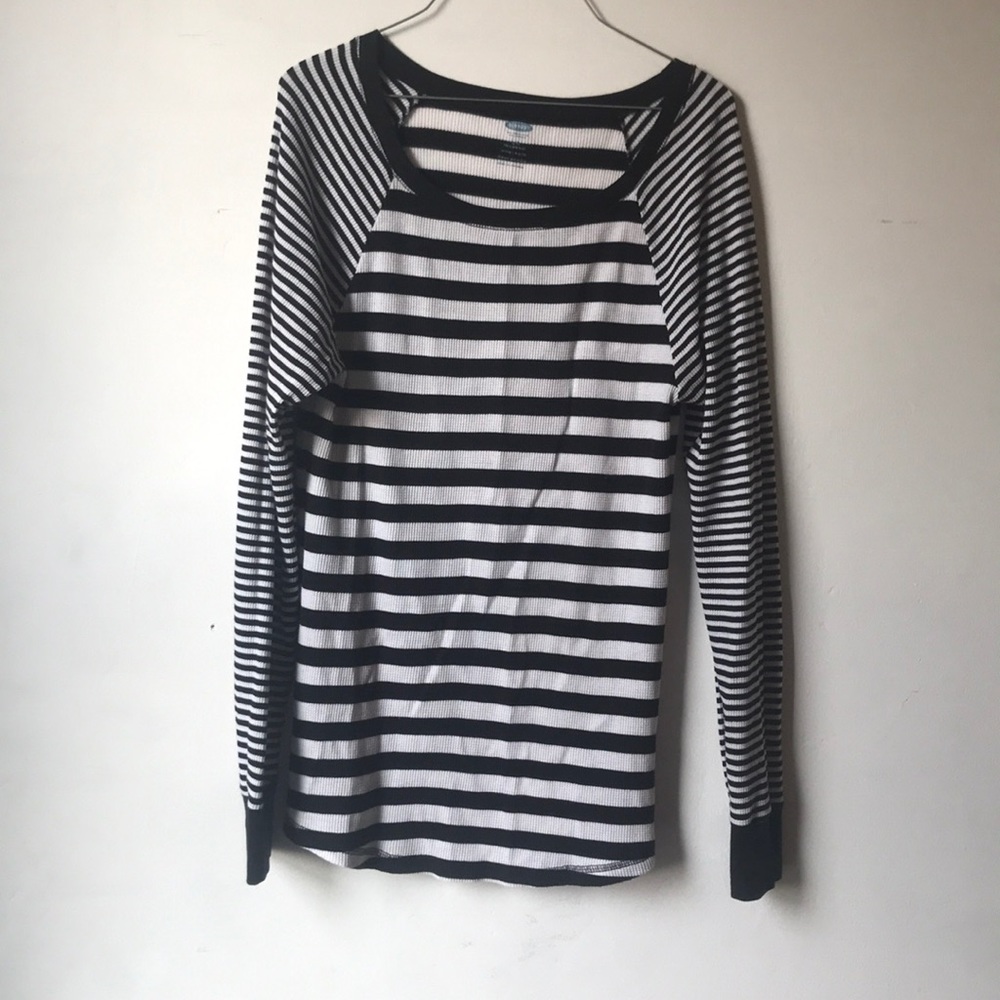 Striped old navy waffle knit shirt (L tall)